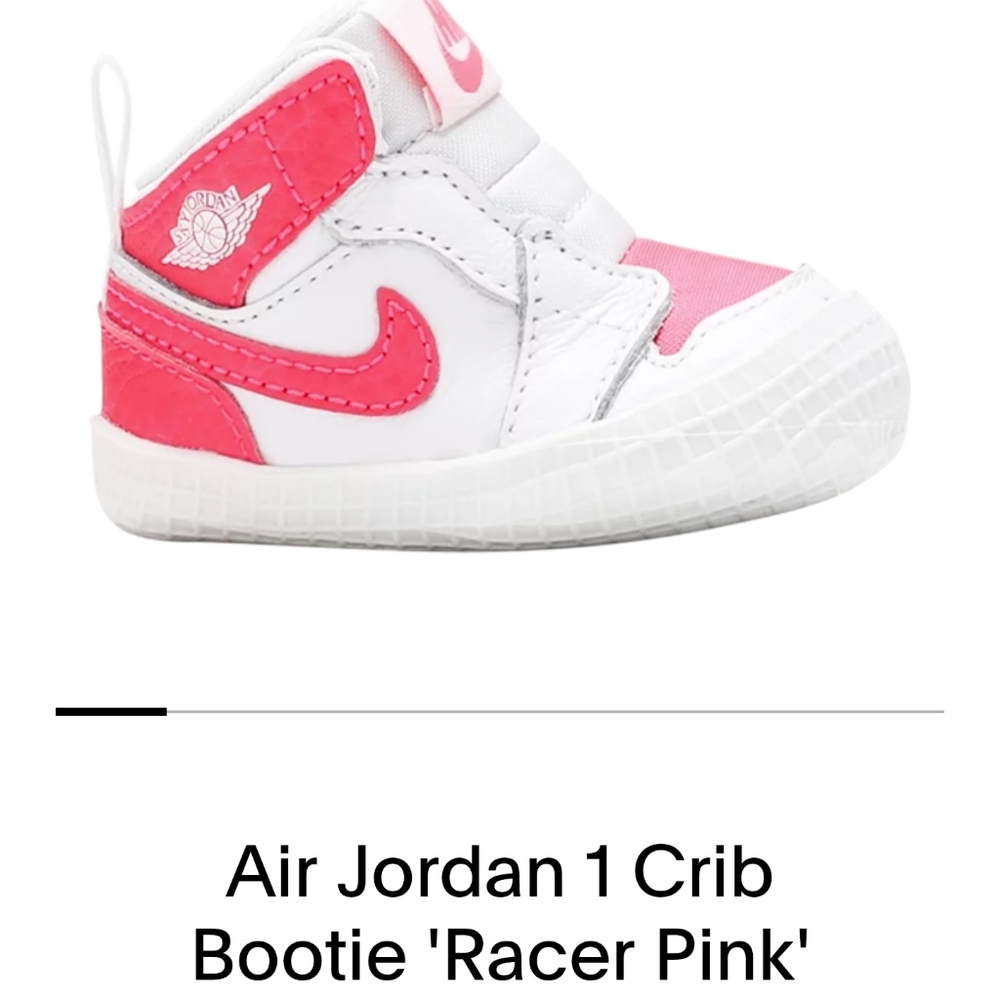 Jordan Retro 1 Bootie "Racer Pink"
